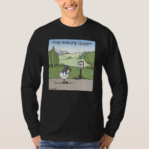 T-shirt Poulet en liberté dessin animé drôle
