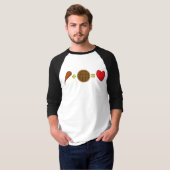 T-shirt Poulet et gaufres (Devant entier)