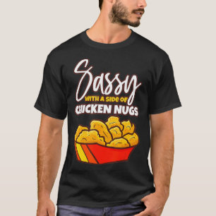 T-shirt Poulet et maman Hugs Cute Chicken Nuggets Gi