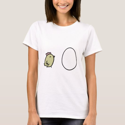 T-shirt Poulet et oeuf (Devant)