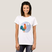 T-shirt Poulet et soleil (Devant entier)