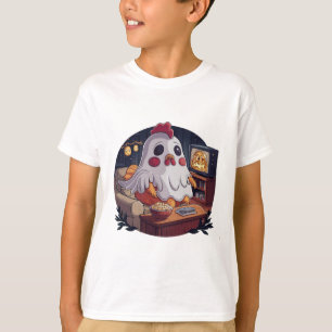 T-shirt Poulet fantôme d'Halloween #3 Art numérique