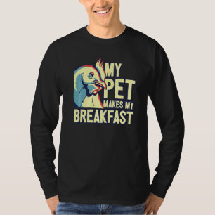 T-shirt Poulet Fermier Mon Animal Fait Mon Petit Déjeuner