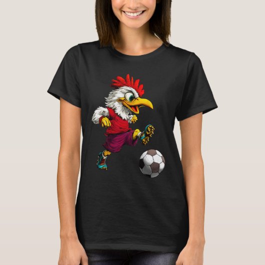 T-shirt Poulet Footller (Devant)