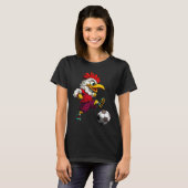 T-shirt Poulet Footller (Devant entier)