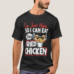 T-shirt Poulet Frit Fitness Humour Amateur de Nourriture D