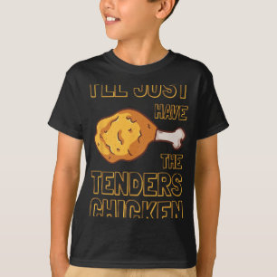 T-shirt Poulet frit mariné juteux enrobé repas croustillan
