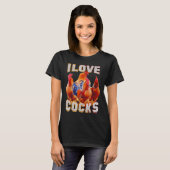 T-shirt Poulet I Love S (Devant entier)