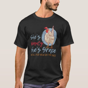 T-shirt Poulet il est Beauté il est Grâce Il vous donnera 