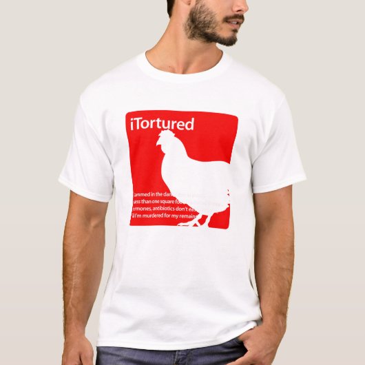 T-shirt poulet iTortured (Devant)