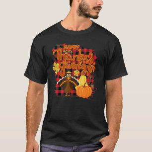 T-shirt Poulet Itu2019s Automne Yu2019tout Citrouille léop