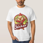 T-shirt Poulet Kung Fu ! ! Kung Fu Pose (Devant)
