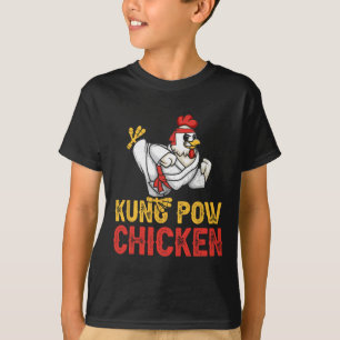 T-shirt Poulet Kung Pow Drôle Karaté Poulet Ninja Un Guerr