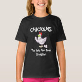 T-shirt Poulet Les Animaux Qui Poop Breakfast (Devant)