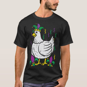 T-shirt Poulet Mardi Gras Tenue Drôle Agriculture Hommes F