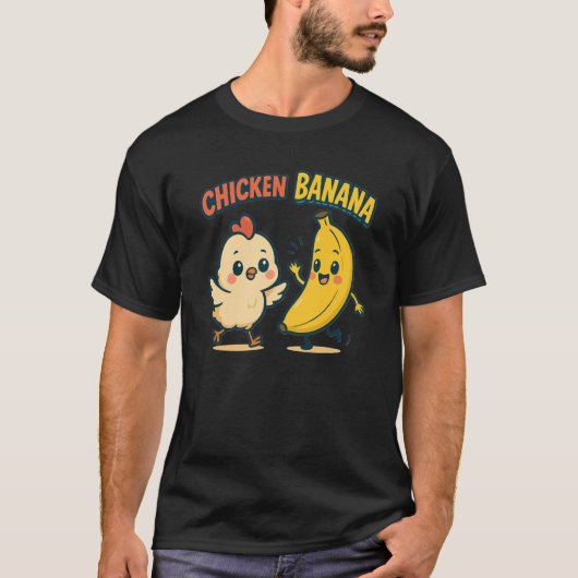 T-SHIRT POULET MIGNON BANANE (Devant)