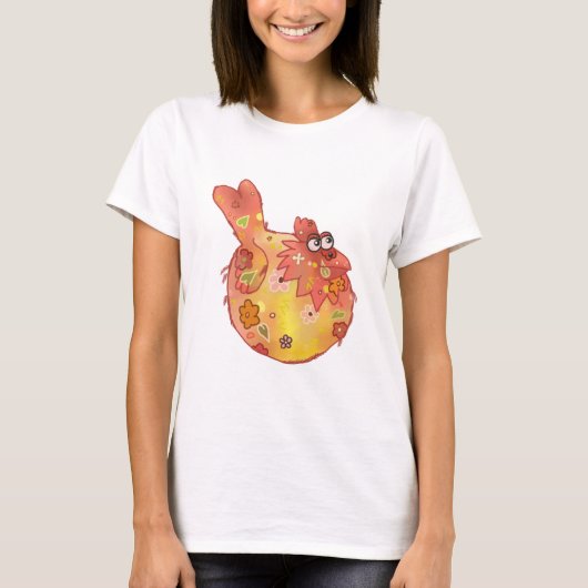 T-shirt Poulet modèle (Devant)