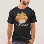 T-shirt Poulet Nugget I Love Frit Poulet Nugget Fast Fo (Devant)