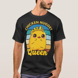 T-shirt Poulet Nugget Queen Nug Life Drôle Poulet Nugget