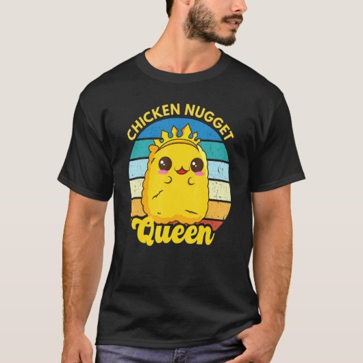 T-shirt Poulet Nugget Queen Nug Life Drôle Poulet Nugget (Devant)
