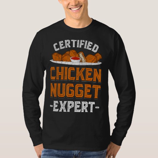 T-shirt Poulet Nuggets Aliments Aliments Rapides Poulet Nu (Devant)