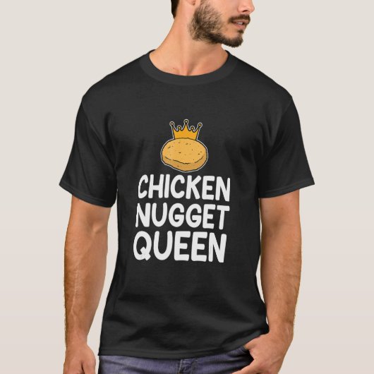 T-shirt Poulet Nuggets Reine Femmes Hommes Enfants (Devant)