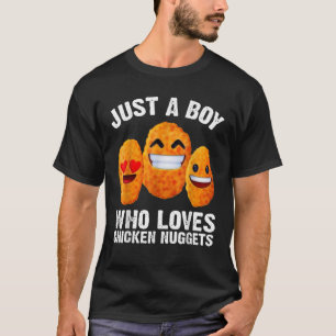 T-shirt Poulet Nuggets Son Juste Un Garçon Qui Aime Le Pou