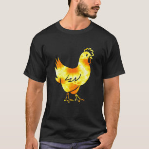 T-shirt Poulet Orange Rétro Vintage - Propriétaire de Poul