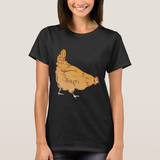 T-shirt Poulet Orpington Buff (Devant)