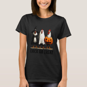 T-shirt Poulet ou Friandise Drôle Halloween Poulet
