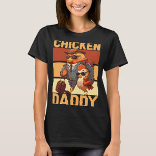 T-shirt Poulet papa agriculteur Poulet Whisper ferme Anima