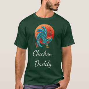 T-shirt Poulet Papa Drôle Producteur De Poulet Poulet Dadd