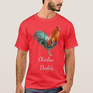 T-shirt Poulet Papa Drôle Producteur De Poulet Poulet Dadd