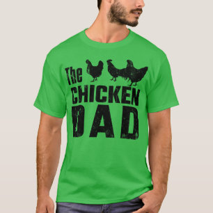 T-shirt Poulet papa Fermier Poulet Amusant