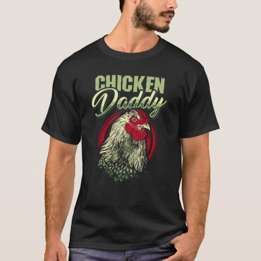 T-shirt Poulet papa père fermier Gift Poultry Farmer (Devant)