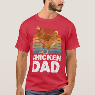 T-shirt Poulet Papa Poulet Hen Cockerel Fermiers Vêtements
