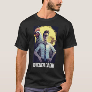 T-shirt Poulet papa Poulet Père Poulet Fermier Poulet Père