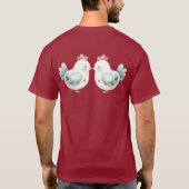 T-shirt Poulet Pastel Cottagecore (Dos)