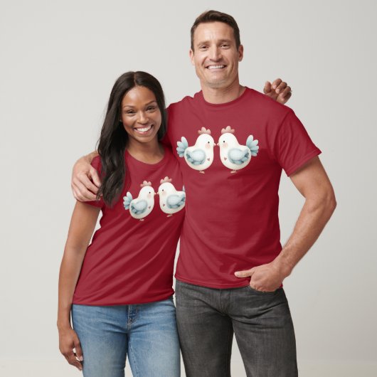 T-shirt Poulet Pastel Cottagecore (Unisexe)