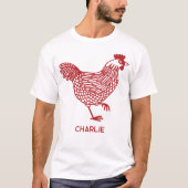 T-shirt Poulet personnalisé (Devant)