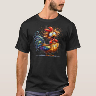 T-shirt Poulet petit ayant un ajustement.