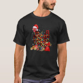 T-shirt Poulet Plaid Santa Hat Lights Buffalo Pajamas Chr (Devant)