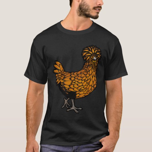 T-shirt Poulet polonais doré (Devant)