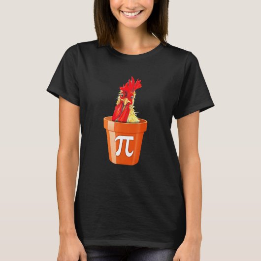 T-shirt Poulet Pot Pi Day Prof De Maths Élève (Devant)