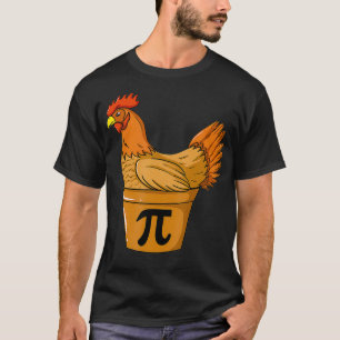 T-shirt Poulet Pot Pi Enseignant Math Cadeau Math