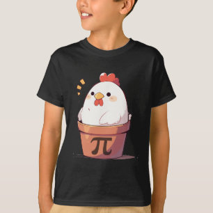 T-shirt Poulet Pot Pi Jour Hommes Femmes Enfants Math Ense