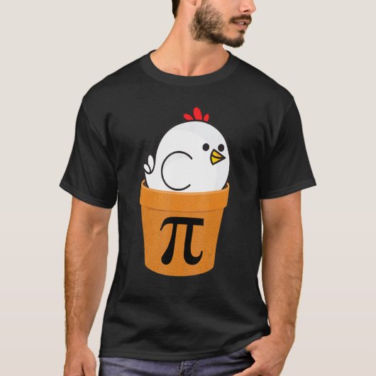 T-shirt Poulet Pot Pi Journee drôle de maths 1 (Devant)