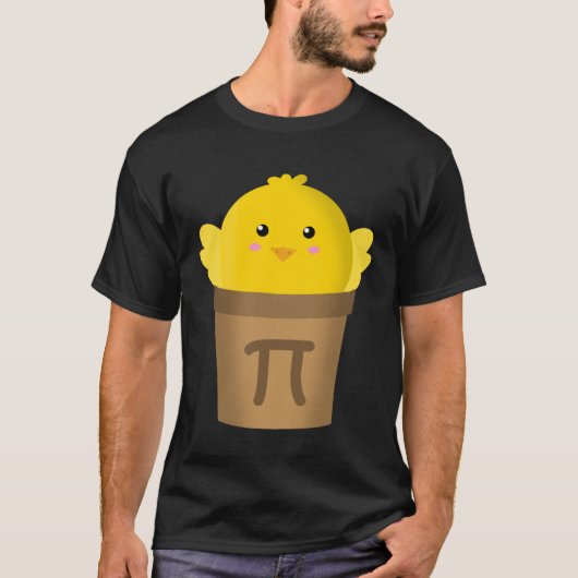 T-shirt Poulet Pot Pi Math & Pi Day Pie Académique (Devant)