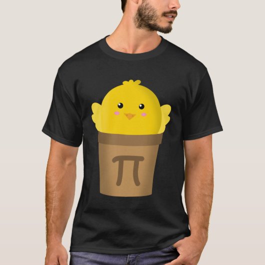 T-shirt Poulet Pot Pi Math & Pi Day Pie Académique (Devant)