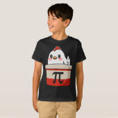 T-shirt Poulet Pot Pie Drôle Math Amant Pun Pi Day Étudian (Devant entier)
